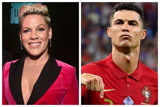Cantora Pink pede 'camisolas' ao craque Cristiano Ronaldo; veja o que ele respondeu