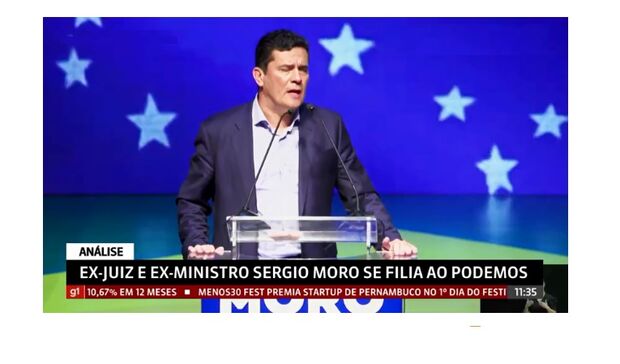 Ex-ministro Sergio Moro se filia ao Podemos e já chega batendo em Lula e Bolsonaro