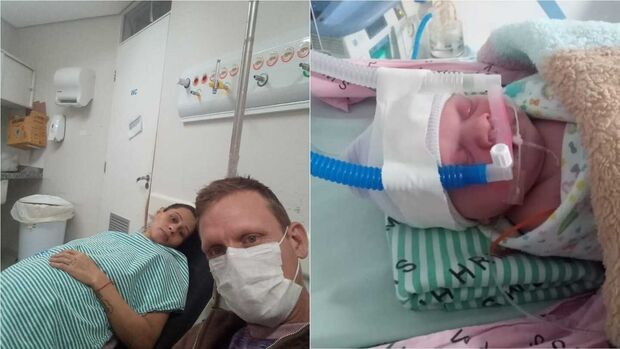 De São Paulo, casal pede ajuda para recomeçar após filha nascer prematura em Campo Grande