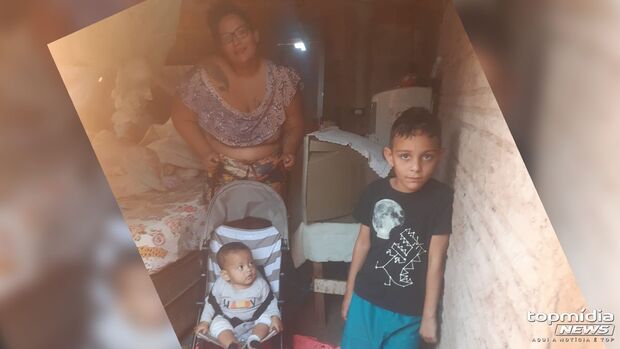 Após cair em golpe, mãe pede ajuda para alimentar os filhos no Centro Oeste