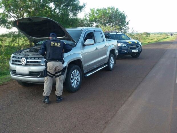 Segurança é preso tentando levar caminhonete roubada no DF ao Paraguai