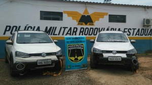 Veículos roubados em Brasília são recuperados na MS-164