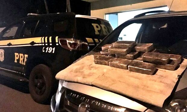 PRF apreende 21 quilos de cocaína na BR-262 com destino a Campo Grande