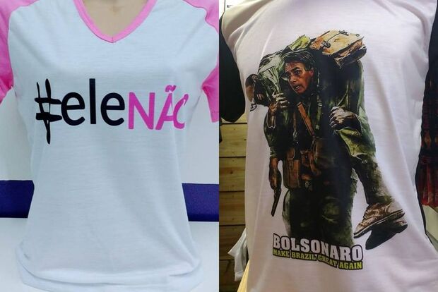 '#Elas vendem': empresárias aproveitam militância pró e contra Bolsonaro e faturam com camisetas