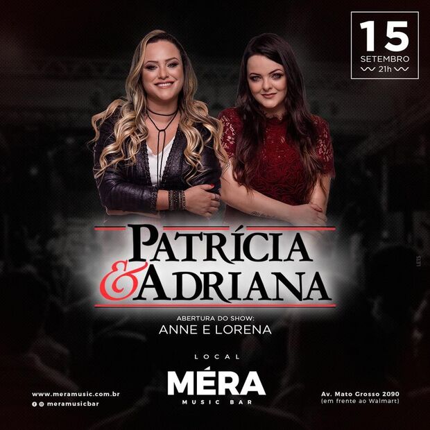 Em nova fase, Patrícia e Adriana preparam surpresas em grande show em bar da Capital