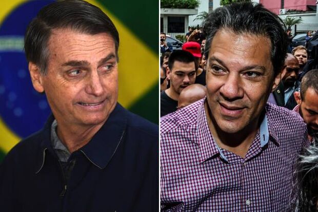 Datafolha mostra Bolsonaro com 56% e Haddad com 44%; diferença cai 6 pontos