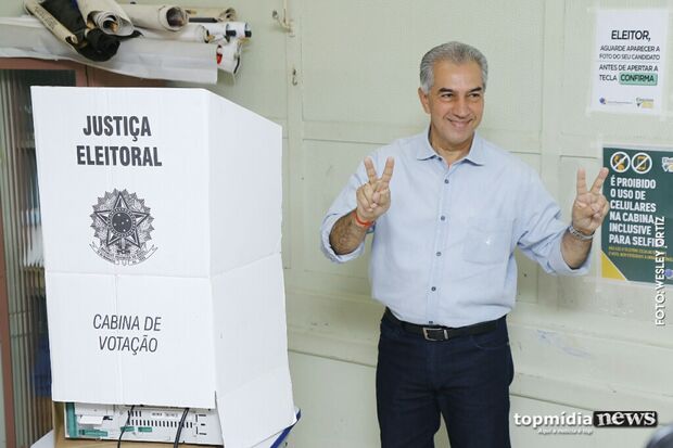 Com 4,84% das urnas apuradas, Reinaldo abre na liderança para o governo de MS