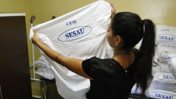 Unidades de saúde começam a receber lençóis novos e personalizados