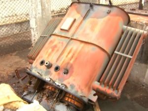 Bandidos derrubam transformador de energia para furtar cobre de equipamento