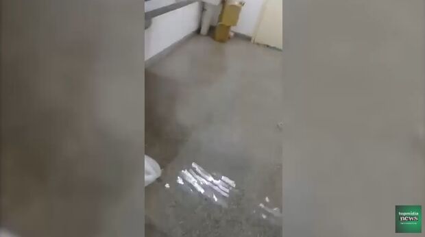VÍDEO: paciente registra posto de saúde inundado pela chuva na Capital