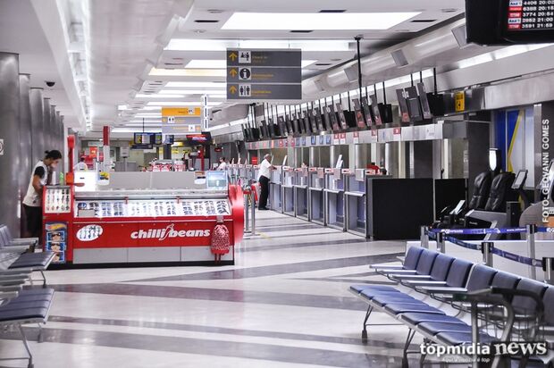 Aeroporto Internacional de Campo Grande opera sem restrições nesta sexta-feira
