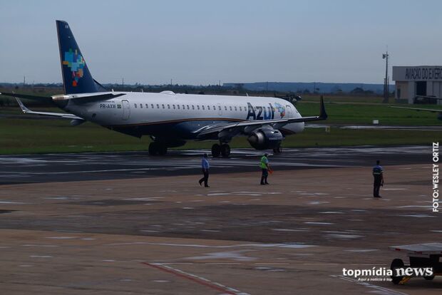 Aeroporto de Campo Grande tem dez voos previstos e opera sem restrições neste sábado