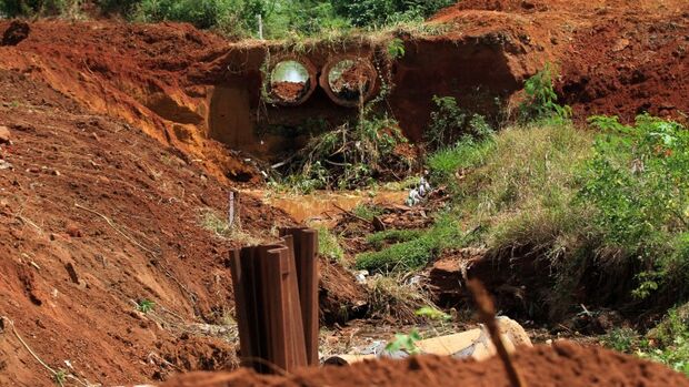 Erosão no Córrego Gameleira recebe obra de R$ 2 milhões em julho, afirma prefeitura