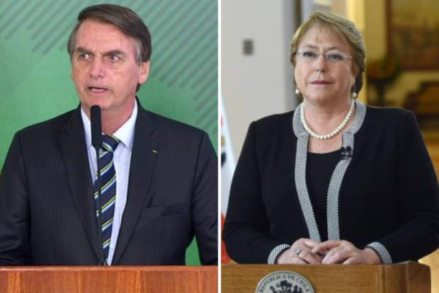 Bolsonaro exalta ditadura de Pinochet no Chile e ataca pai de Bachelet