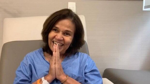 Após ser diagnosticada com perda de massa encefálica, Claudia Rodrigues recebe alta