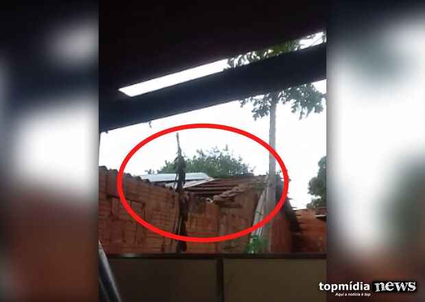 VÍDEO: igreja de comunidade indígena é destelhada após ventania em Campo Grande