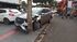 Momento em que condutora atinge poste