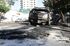 Veículos ficaram destruídos após o incêndio