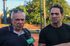Presidente do R&aacute;dio Clube, coronel Sidney Barboza; e o diretor do Departamento de T&ecirc;nis, Rodrigo Prud&ecirc;ncio 