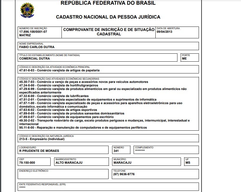 A sede da empresa milionária não condiz com as atividades registradas no CNPJ