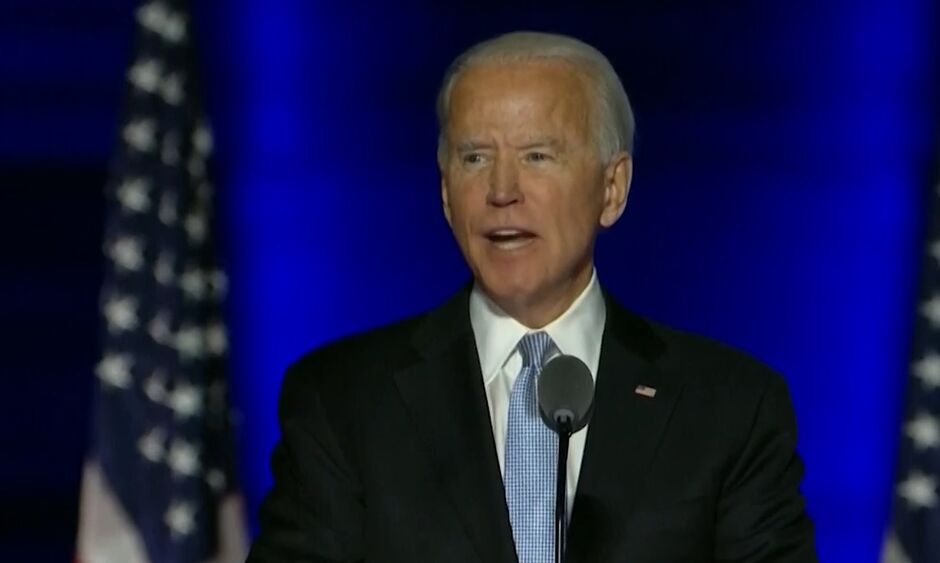 Joe Biden, em discurso na noite de ontem