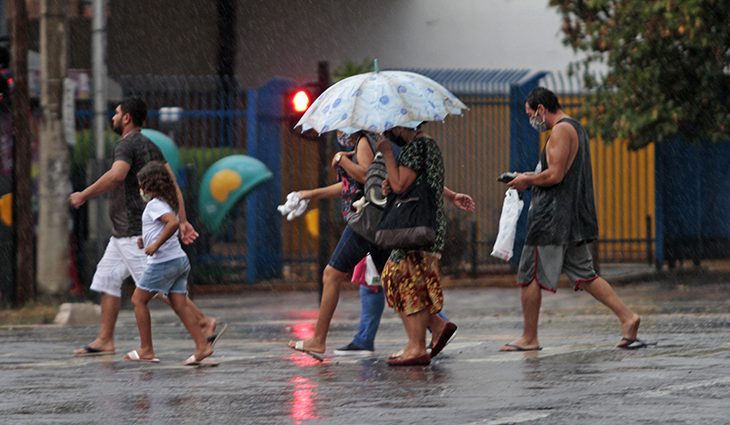 Em Campo Grande o dia terá 80% de possibilidade de chuva, com temperaturas entre 22ºC e 29ºC.