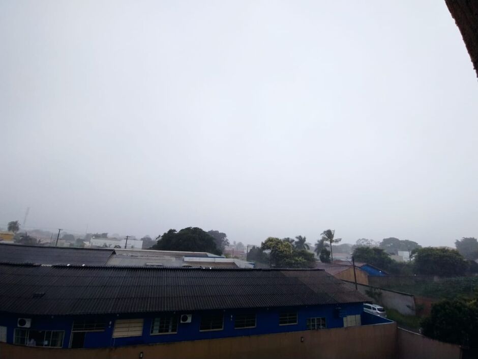 Na região do Tiradentes chove neste momento