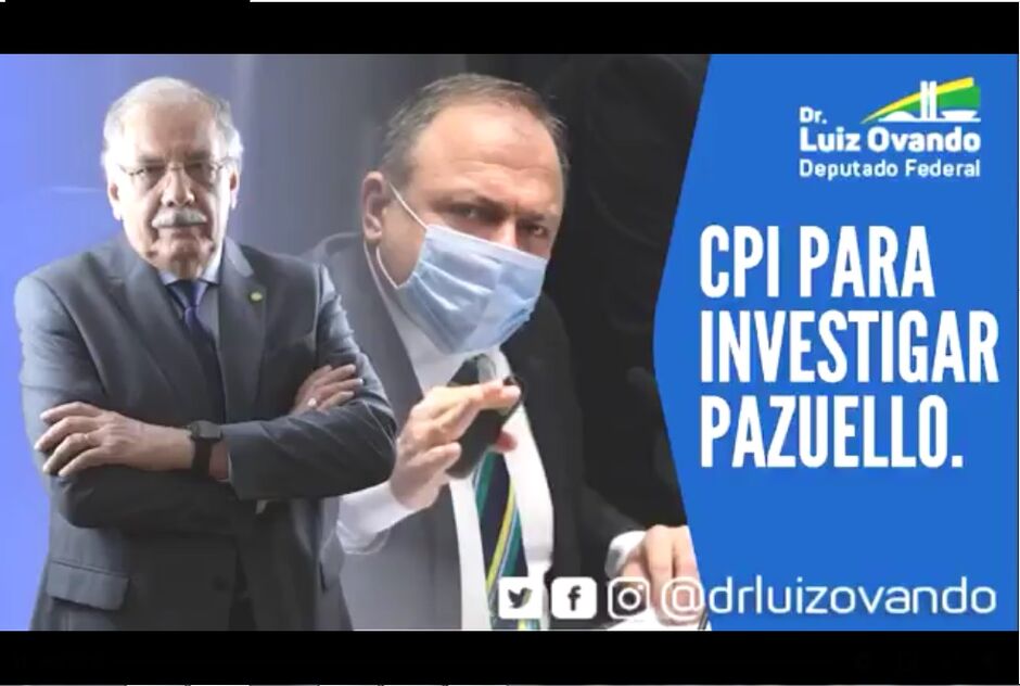 Deputado Federal Luiz Ovando elogia atuação de ministro Pazuello e diz que não há motivos para CPI