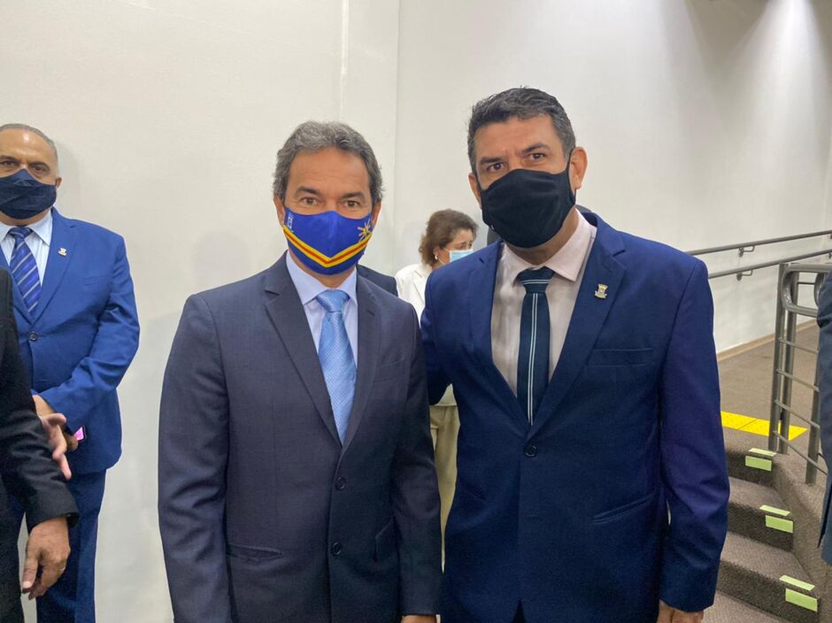 O prefeito Marquinhos Trad e o vereador Beto Avelar
