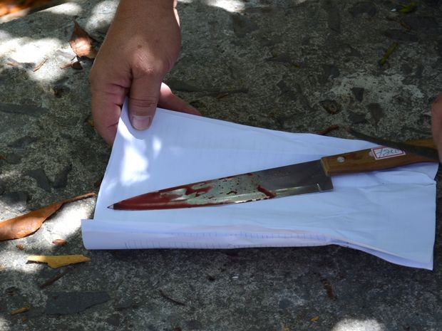 A faca usada no crime foi encontrada com o suspeito