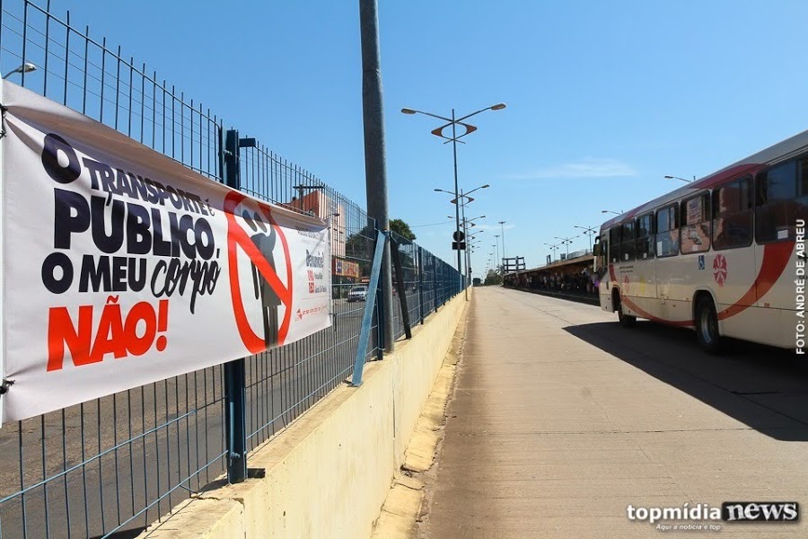 Campanha contra assédio dentro dos ônibus da Capital