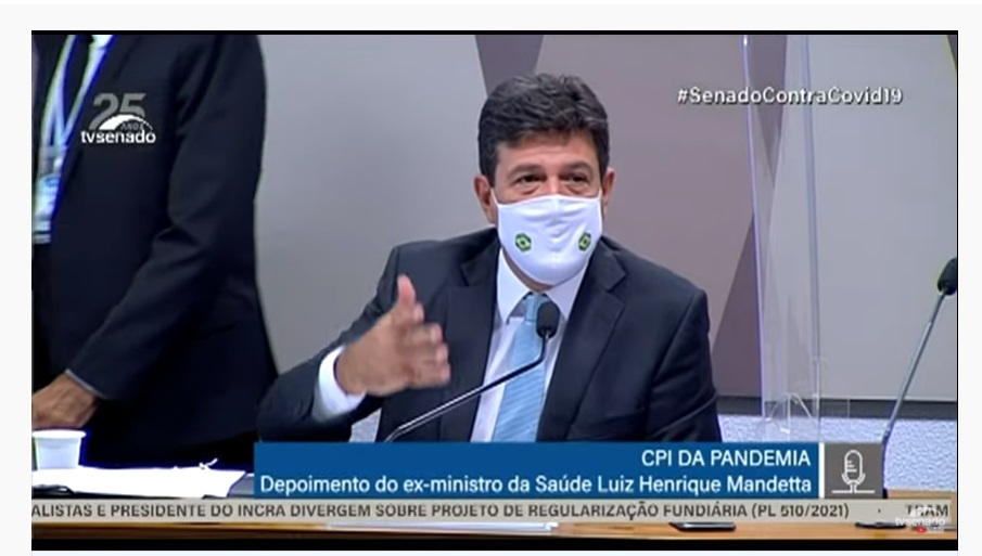 Mandetta afirma que presidente Bolsonaro pode ter contribuído para agravamento da tragédia