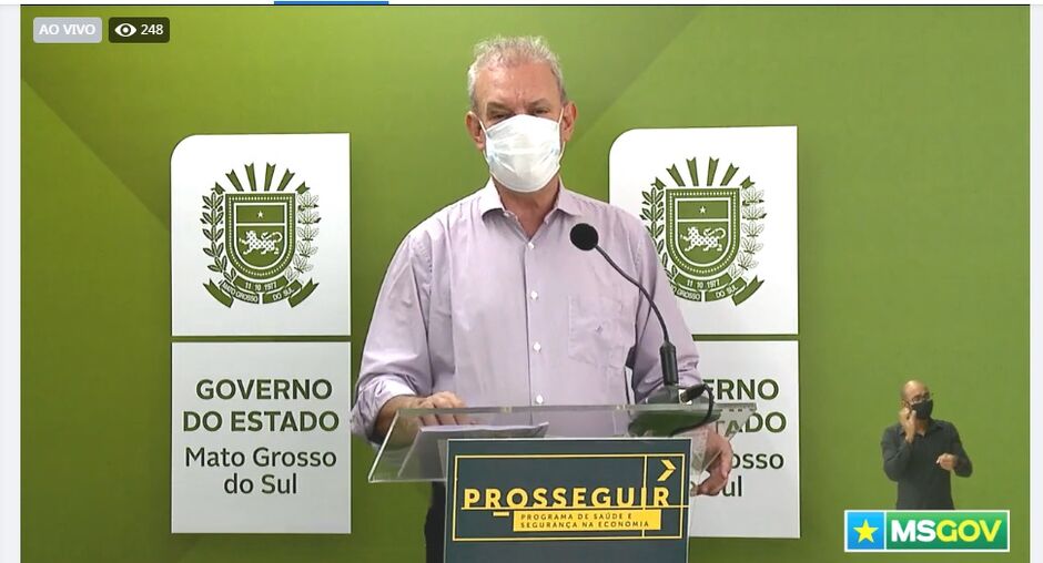 Secretário estadual de saúde Geraldo Resende disse que doses da Pfizer chegam hoje em Campo Grande