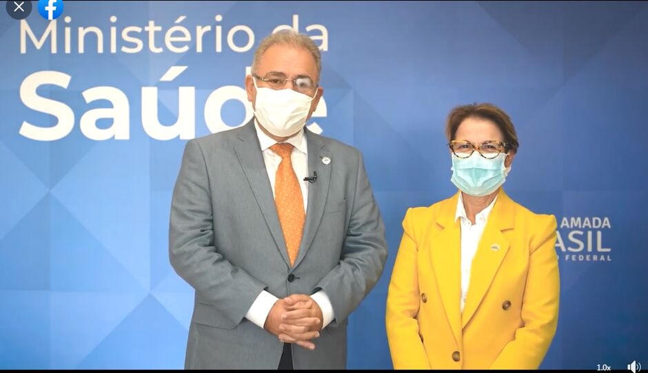 Ministro Queiroga e ministra Tereza Cristina