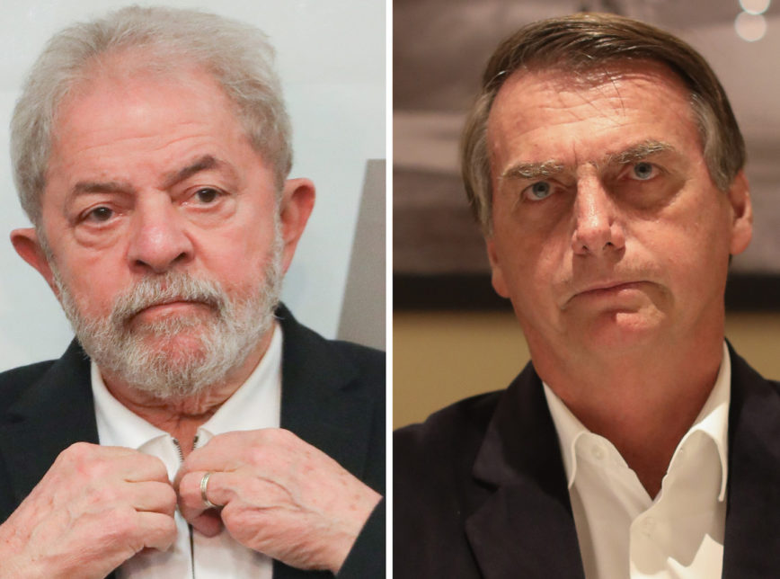 Lula tem larga vantagem contra o atual presidente