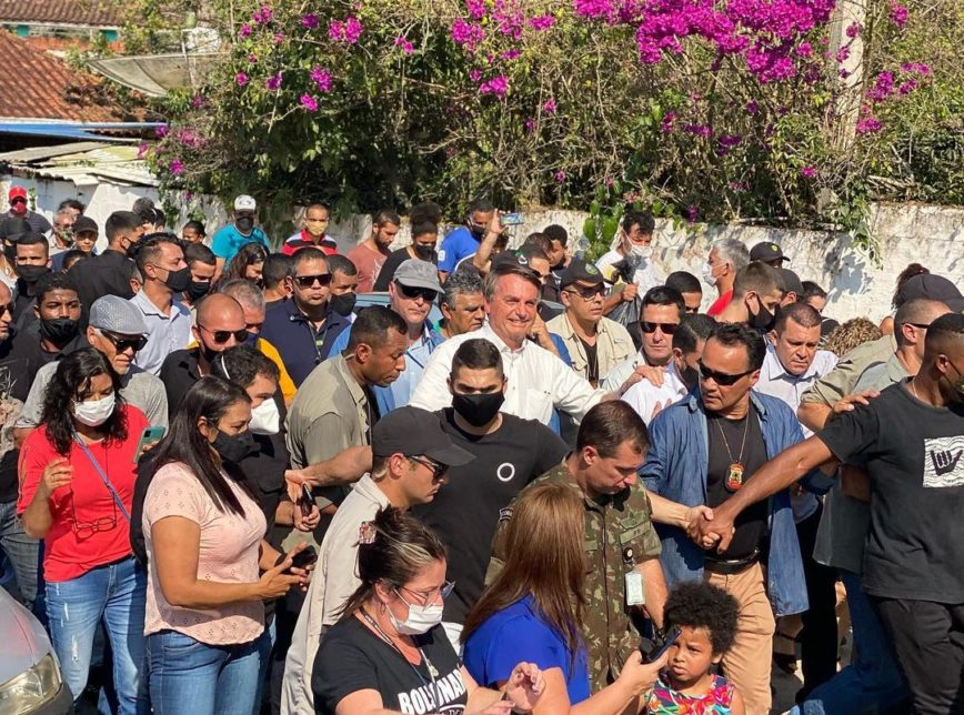 Bolsonaro visitou a mãe e amigos no interior paulista