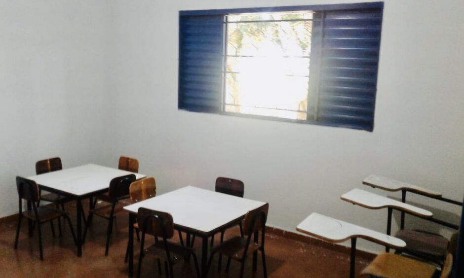 Escola da zona rural de Bandeirantes-MS