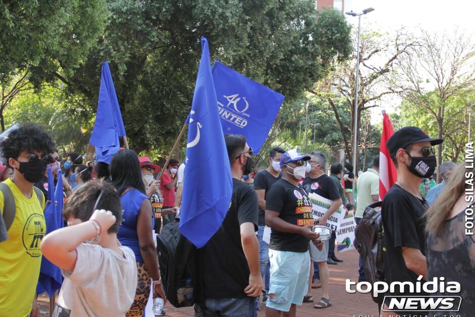 Manifestação contra Bolsonaro em Campo Grande