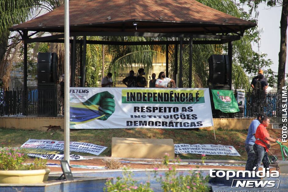 Manifestação em Campo Grande