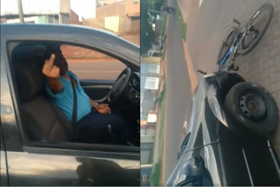 Motorista tentou de todas as formas intimidar a mulher