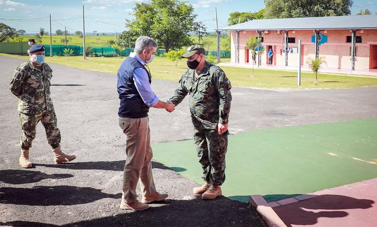 Presidente do Paraguai e o comandante do Exército