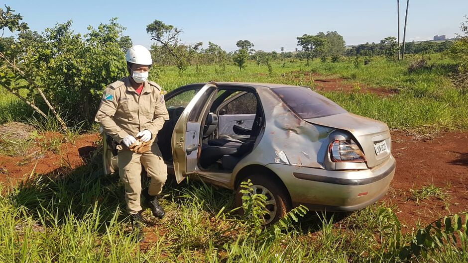 Corpo de Bombeiros realizou o resgate da vítima