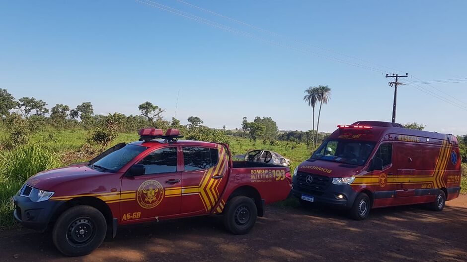 Corpo de Bombeiros realizou o resgate da vítima