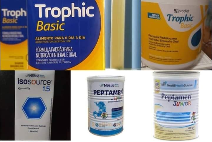 Lista conta com suplementos como Trophic, leites e até fraldas