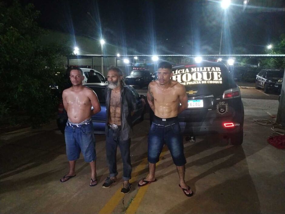 Trio foi preso após arrastão em casas de Campo Grande