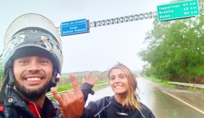 Casal tinha acabado de completar todos os Estados do Brasil a bordo de uma moto