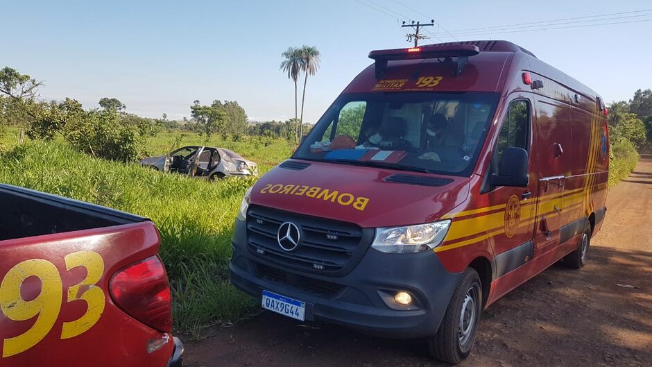 Corpo de Bombeiros realizou o resgate da vítima