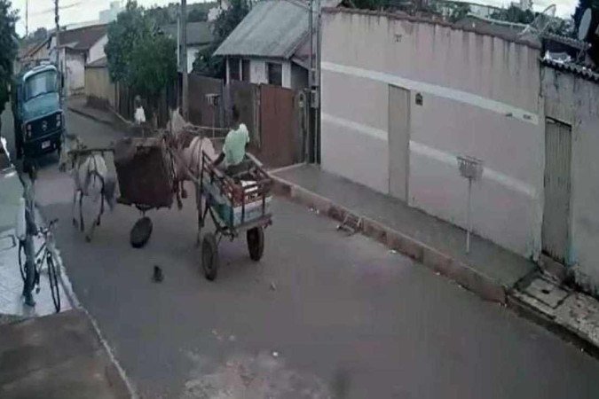 Carroças bateram em Minas Gerais