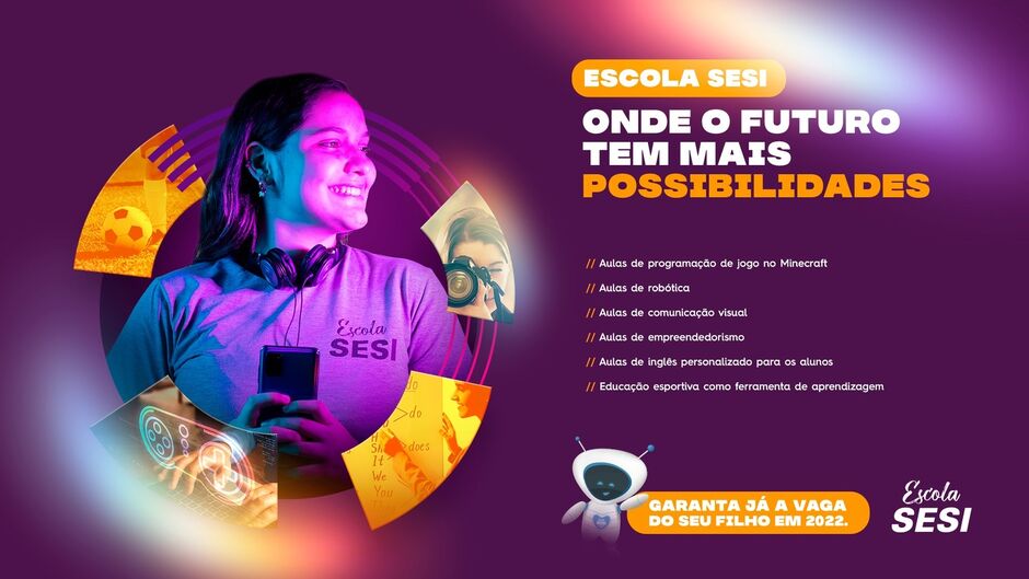 Escola SESI, um futuro cheio de possibilidades para seu filho