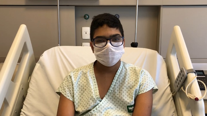 Matheus passou por transplante de rim e está ansioso pela volta à rotina